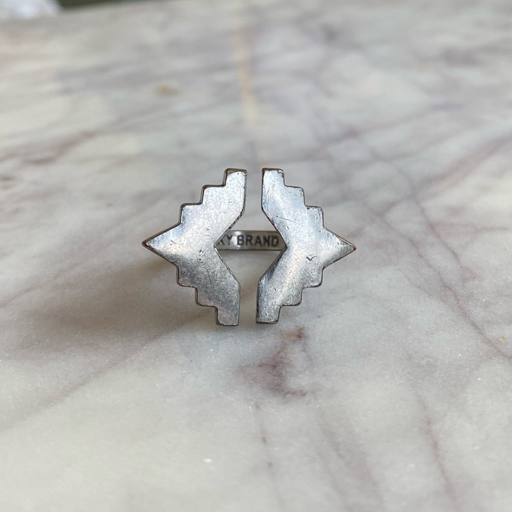 Adjustable Lucky Brand Silver Ring